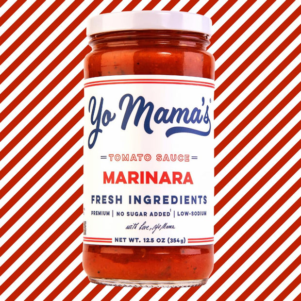 Yo Mama's Foods Keto Marinara Pasta Sauce - (3) 12.5 Ounce Jars - No Sugar Added, Low Carb, Low Sodium, Gluten Free, Paleo Friendly, and Made with Fresh, Non-GMO Tomatoes
