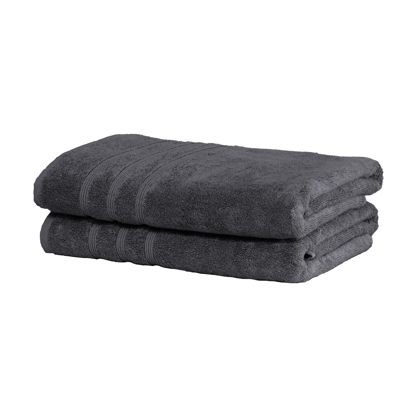 Mosobam Luxury Turkish Set of 2 Bath Towels 30X58 Light Taupe Oversize 700 GSM Bamboo Viscose & Aegean Turkish Combed Cotton