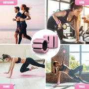 Pilates Wrist Ankle Weights for Women, Wearable Strong Arm & Leg Weights Set of 2(1 lb/2.2 lbs Each), Adjustable Ankle Weights for Walking, Yoga, Dance, Barre, Gym