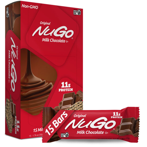 NuGo Protein Bar, Dulce De Leche, 15g Protein, Gluten Free, 15 Count