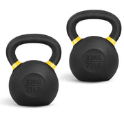 Yes4All Powder Coated Cast Iron Kettlebell Strength Training Kettlebells Weight Set for Full Body Workout, Home Gym