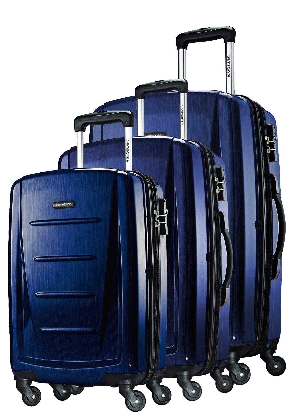 Samsonite Winfield 2 Hardside Expandable Luggage with Spinner Wheels, Burgundy, Checked-Medium 24-Inch