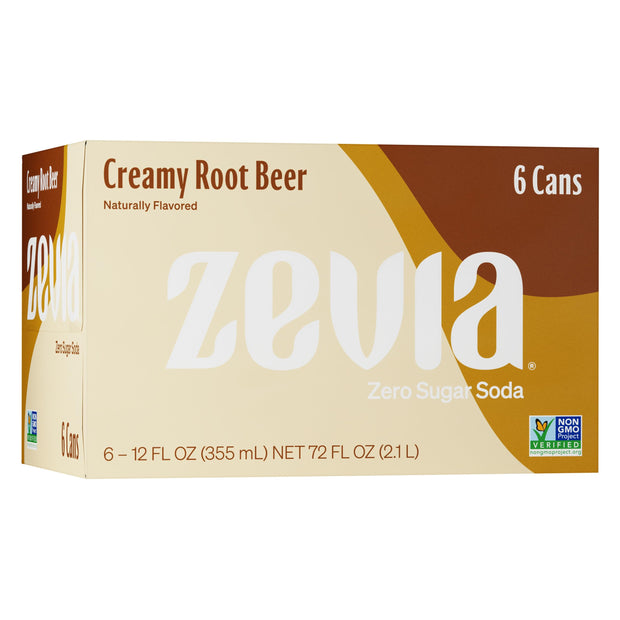 Zevia Zero Sugar Soda, Cola, 12 Ounce Cans (Pack of 12)