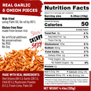 MaeMai Chili Crisp (MEDIUM HOT Spice) - Non-Oily Chili Crisp Topper, Rice Seasoning, Ramen Topper, Furikake, Umami Onion & Garlic Flakes | 4.41oz (125g) Resealable Bottle