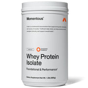 Momentous | Essential Grass-Fed Whey Protein Isolate, 24 Servings Per Pouch for Essential Everyday Use, Gluten-Free, NSF Certified (Chocolate)