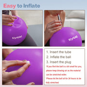 Small Exercise Ball, 9 Inch Mini Pilates Ball, Anti Burst and Slip Resistant Mini Yoga Ball for Stability, Fitness, Physical Therapy, Stretching & Core Strength Workout at Home Gym & Office