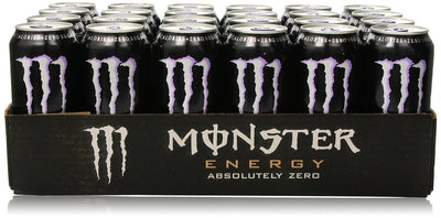 Monster Energy Zero Sugar, Low Calorie Energy Drink, 16 Ounce (Pack of 12)
