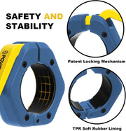 POWER GUIDANCE 2 inch Magnetic Barbell Collars, Quick Release Barbell Clamps for Olympic Lifts and Strength Training (Blue)