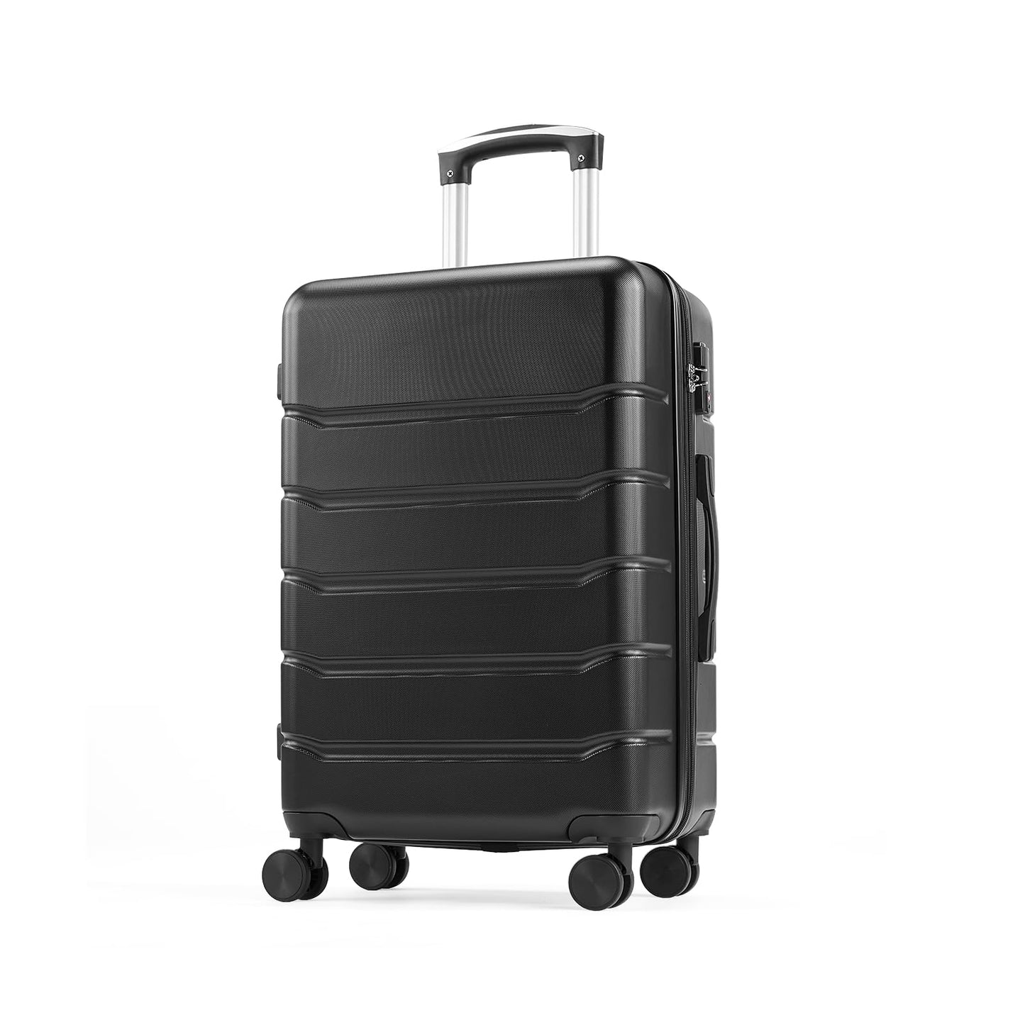 OLIXIS 3-Piece Luggage Set, 20/24/28 Inch Hardside Suitcases with Spinner Wheels, Lightweight ABS Hard Shell Travel Luggage, TSA Approved Lock, Expandable Carry-On & Checked Luggage–Blue