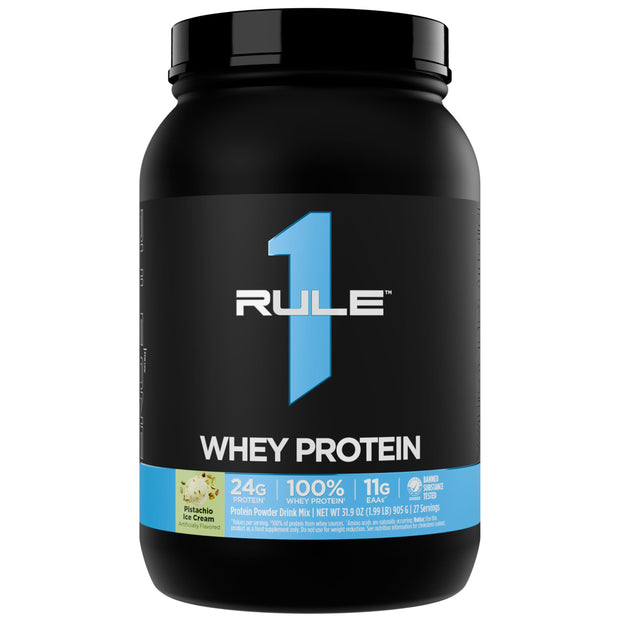 Rule 1 Whey Protein – 24g Fast-Acting Protein from All-Whey Sources with Naturally Occurring EAAs & BCAAs for Workout Recovery or Anytime Use (5 Pounds*, Vanilla Ice Cream)