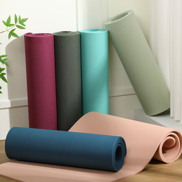 Timgle 6 Pcs 10mm Thick Yoga Mat, 68 x 24 Inches, Anti-Slip Tear-Resistant Exercise Mat for Adult Fitness, Stretching, Home Workout and Studio