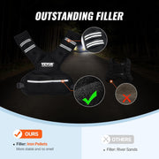 VEVOR Adjustable Weighted Vest, 11-20lb/20-32lbs/35lbs/40lbs Weight Vest with 6 Ironsand Weights and Reflective Stripe, Workout Equipment for Strength Training Running Jogging