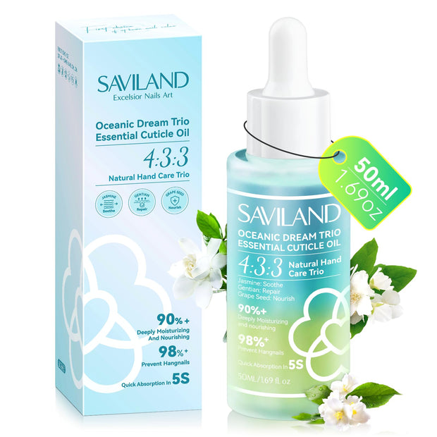 SAVILAND Natural Cuticle Oil Pen: 6PCS Revitalizing Cuticle Oil for Nails with Vitamin E Repaired Cuticles Overnight Cuticle Softener Nail Strengthener Protector for Damaged Skin Thin Nail