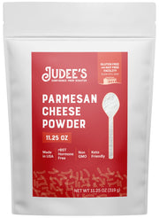 Judee’s 11.25oz Parmesan Cheese Powder - Non-GMO, Keto-Friendly, rBST; Hormone, Gluten & Nut Free – Real Parmesan, USA-Made for Dips, Soups & Seasonings