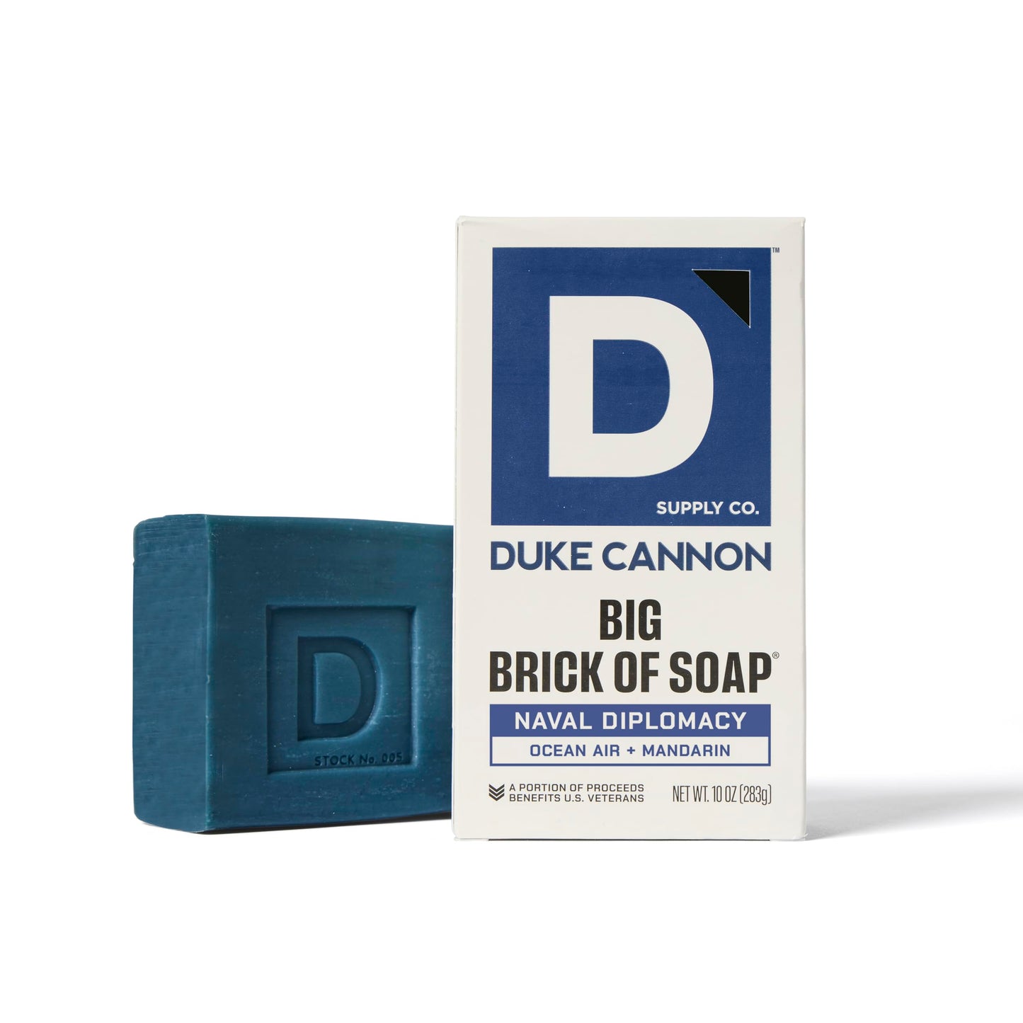 Duke Cannon Supply Co. Extra Large Bar Soap - Men's Natural Bar Soap with a Masculine Scent - USA-Made Soap for Men - All Skin Types - Big Brick of Soap - Gun Smoke (10 oz)