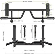 SELEWARE Heavy Duty Welded Pull Up Bar, Versatile Doorway Wall Mount, Joist Mounted, and Ceiling Mounted Chin Up Bars, Thick Metal Sturdy Construction for Full Body Workouts Support 500 lbs