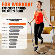 Jump Rope, Weighted Jump Rope for Fitness, Heavy Skipping Ropes for Men Women Kids, Home Gym Workout Equipment Set, Suitable for Boxing, Cardio, Training Muscles, Full Body Exercise Weight Loss at Home