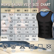 Sauna Vest for Men Waist Trainer,Sleeveless Sauna Suit for Men Weight Loss,Sauna Shirt for Men Compression Tank Top