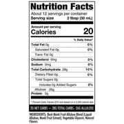 Wholesome Yum Zero Sugar Maple Syrup (Keto Maple Syrup) With Monk Fruit & Allulose - Natural Sugar Free Pancake Syrup - Non GMO, Low Carb, Gluten Free, Vegan, No Aftertaste (12 fl oz)