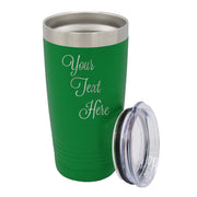 My Personal Memories Customized Personalized Stainless Steel Travel Tumbler with Lid - Engraved Double-Wall Vacuum Insulated for Him, Her Your Custom Text (20 oz, Black)