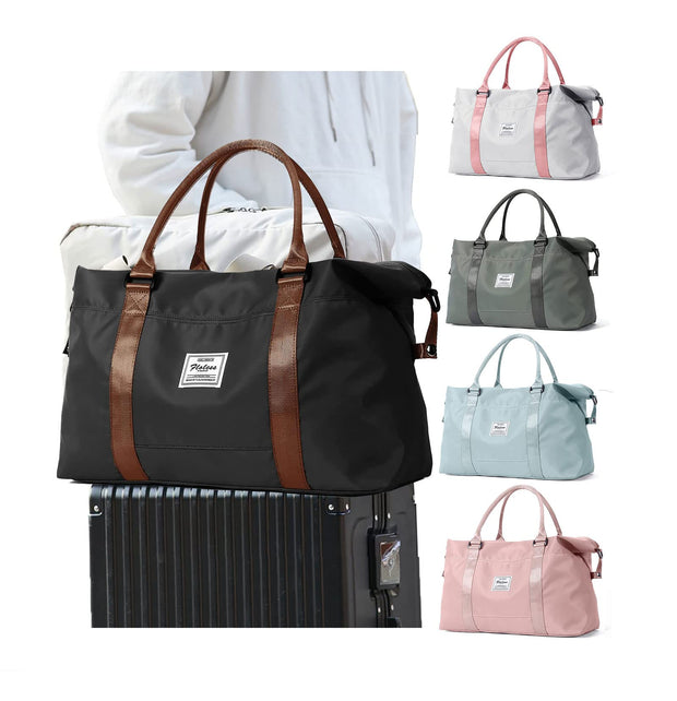 Sport Travel Duffle Bag Large Gym Tote Bag for Women, Weekender Carry on Bag for Airplane, Ladies Beach Overnight Bag Waterproof Luggage Bag with Wet Pocket