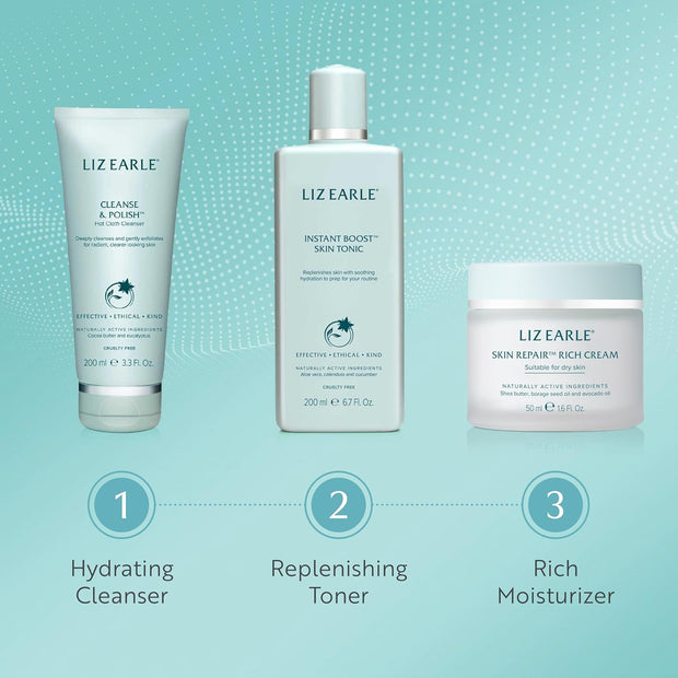 Liz Earle Cleanse & Polish Face Wash - Gentle Facial Cleanser with Moisturizing & Calming Ingredients - Boosts Hydration and Reveals Instant Radiance (200ml)