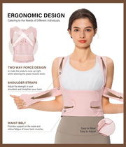 URSEXYLY Back Brace Posture Corrector for Women and Men, Breathable Shoulder Brace, Upper and Lower Back Pain Relief, Adjustable Full Back Support(Medium,Black)