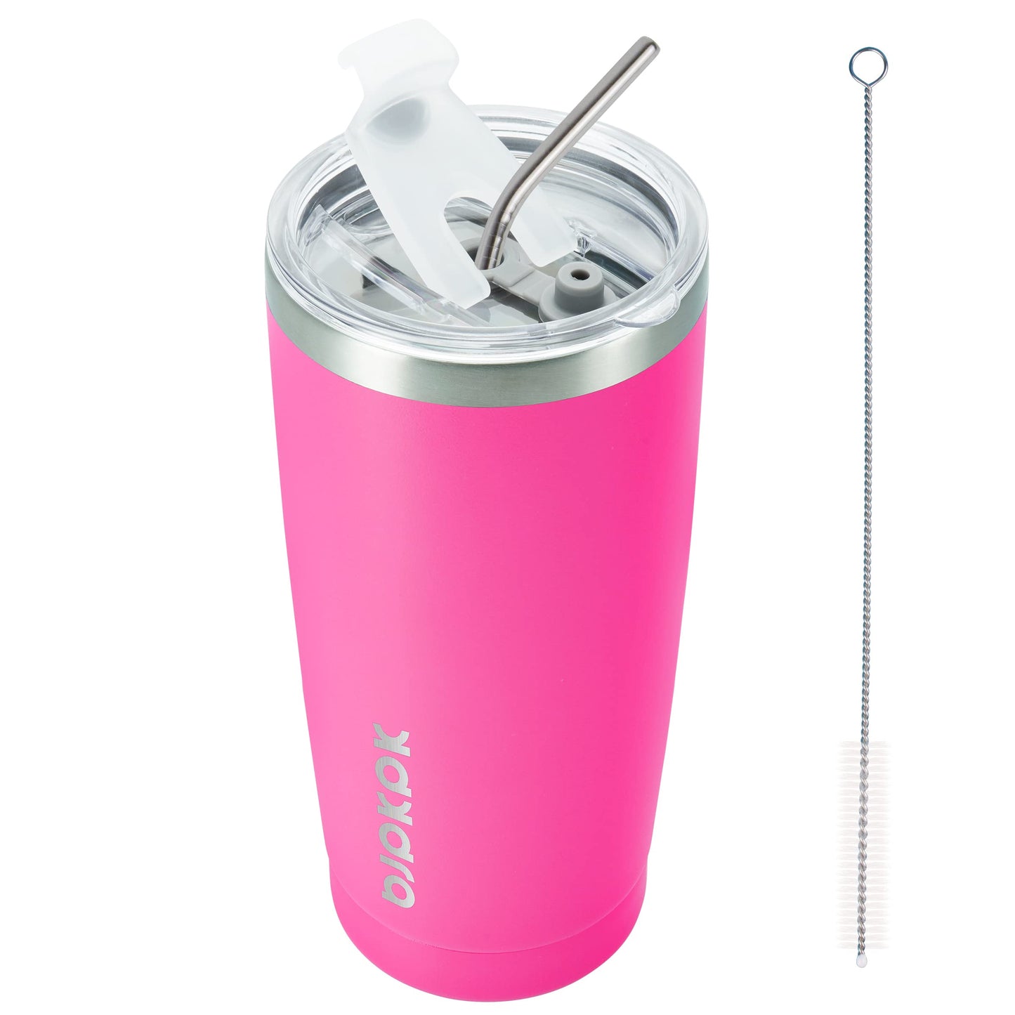 BJPKPK Insulated Stainless Steel Tumbler, Coffee Cup with Lid and Straw, Double Wall Vacuum Travel Mug, Powder Coated Leakproof Tumbler Cup,Oasis