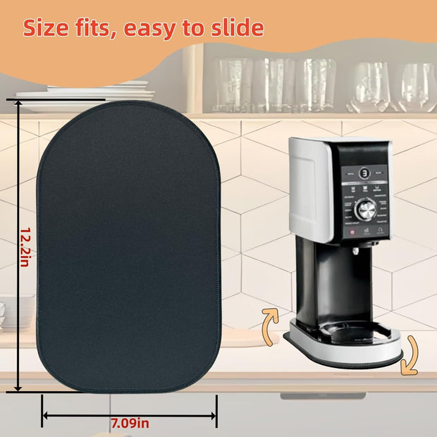 Sliding Pad for Ninja Creami Ice Cream Maker NC301/NC501/NC300,Smooth sliding with anti slip base suitable for kitchen countertop storage moving