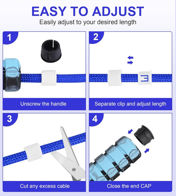 Jump Rope for Women Men, Fitness Jumprope for Women Workout, Adjustable Adult Exercise Skipping Rope