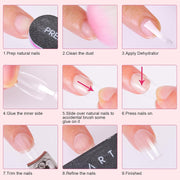 Makartt Super Strong Nail Glue for Press ons: Acrylic Nail Tips-Fake Nails-Salon Quality, Brush On, Quick Dry, Easy Application Durable & Long-Lasting Fast Glue False Nails