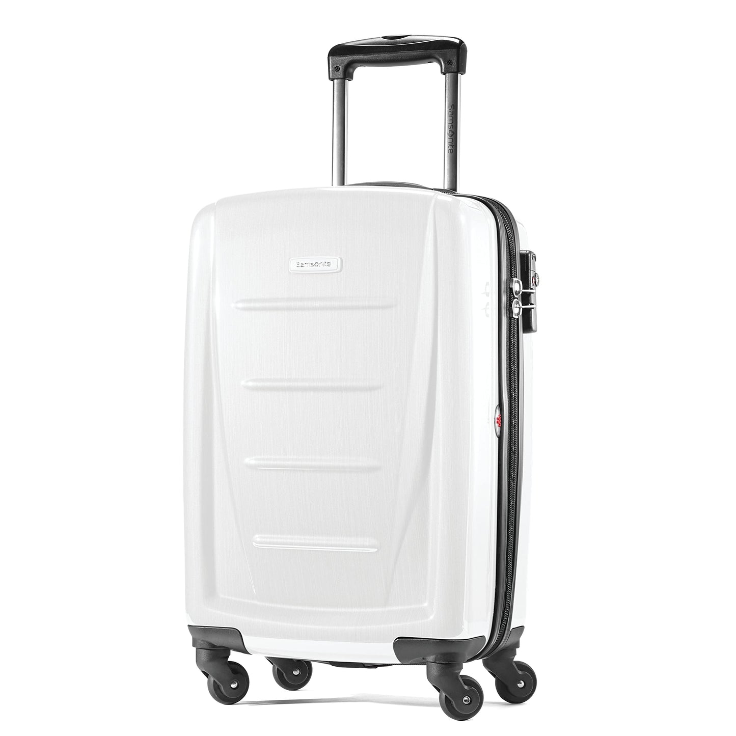 Samsonite Winfield 2 Hardside Expandable Luggage with Spinner Wheels, Burgundy, Checked-Medium 24-Inch