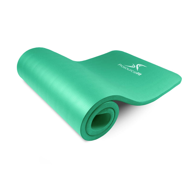 ProsourceFit Extra Thick Yoga and Pilates Mat ½” (13mm), 71-inch Long High Density Exercise Mat with Comfort Foam and Carrying Strap