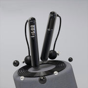 Jump Rope - Jump Rope for Men, Weighted Jump Rope, Jump Rope for Women, Adjustable Length, Smart App, LCD Counter, Durable PVC, 2-in-1 Ropeless & Traditional Modes for Home, Gym, Office, Outdoor Use