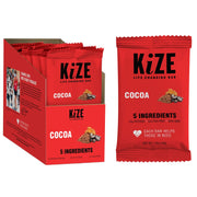 KiZE Energy Bars - Peanut Butter - Gluten Free, Non-GMO, and High Protein Meal Replacement Energy Bars, Clean and Simple Food Ingredients - 10g High Protein Snacks, (10 Count)