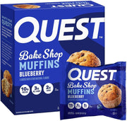 Quest Nutrition Blueberry Muffin, 10g Protein, 3g Net Carb, 2g Sugar, Protein Snack, 4 Count