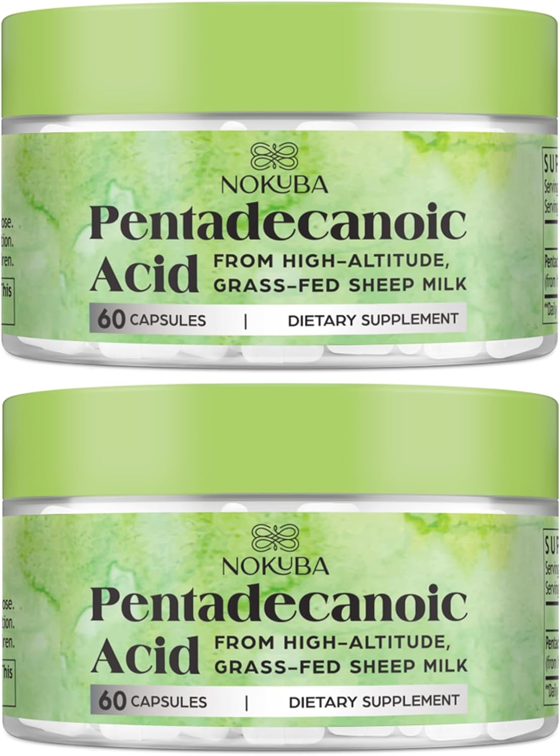 C15:0 Pentadecanoic Acid Supplement | Omega 3, Coq10, Urolithin a Alternative | 300mg High-Altitude Sheep Milk Sourced | 120 Capsules