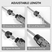 Weighted Jump Rope Nylon Adjustable - Tangle-Free Jump Rope for Women, Men, Kids, and Adults with Foam Handle, Rapid Speed with Ball Bearings, 360° Rotation Jumprope for Fitness, Training and Exercise