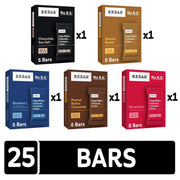 RXBAR Protein Bars, Snack Bars, Variety Pack (5 Boxes, 25 Count)