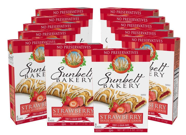 Sunbelt Bakery's Strawberry Fruit & Grain Bars, 1.4 oz Bars, 96 Count