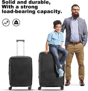 Nazhura Luggage Set, 3-Piece Hardside Suitcase Set, 20-inch Carry On, 24-inch, 28-inch Luggage