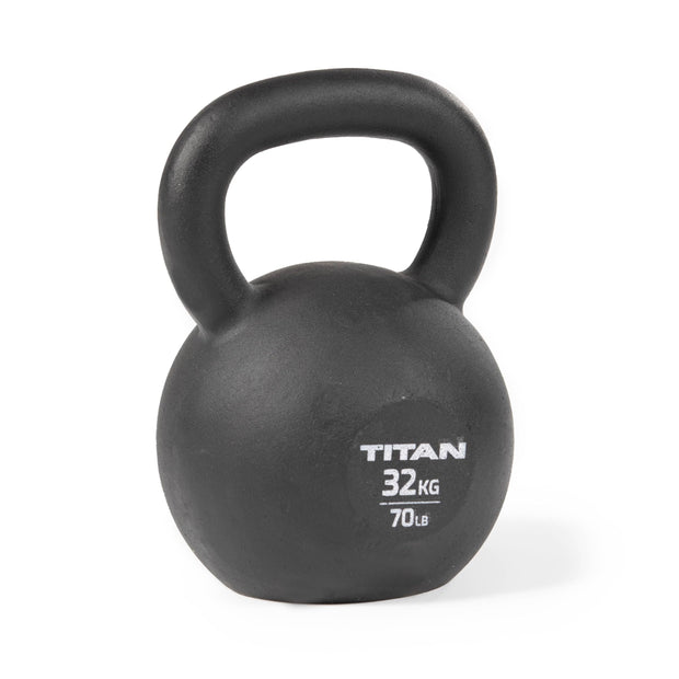 Titan Fitness Cast Iron Kettlebell, Single Piece Casting, KG and LB Markings, Full Body Workout