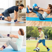 Sportneer Upgrade Adjustable Ankle and Wrist Weights for Women and Men 1-7 lbs / 1-10 lbs Set | Comfortable, Secure Fit for Walking, Running, Fitness, Physical Therapy, Home Gym