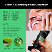 Hawthorne Men's Everyday Essential Skincare Set With Face Wash Cleanser and Lotion. A 2-Step Routine for Smooth, Hydrated Skin. All Natural Ingredients, Paraben Free, Phthalate Free. 4 Fl. Oz. Each.