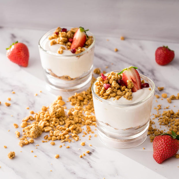 PBfit Peanut Butter Protein Granola, 15g Plant-Based Protein 22% DV, Made with Whole Grain Oats and Chia Seeds, Gluten Free, for Protein Snacks Cereals Breakfast Yogurt, 32 Oz Bag