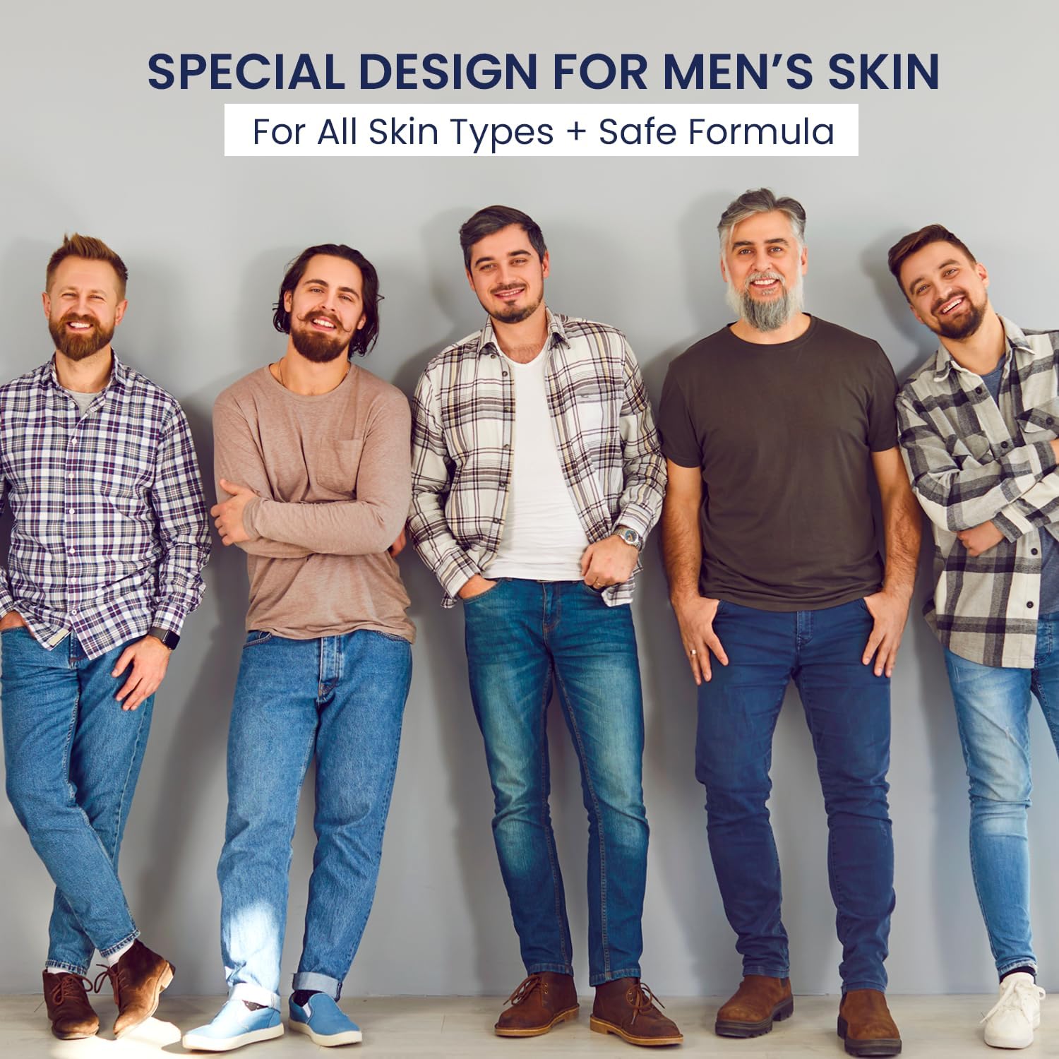 6-in-1 Mens Face Moisturizer: Face Cream for Men - Reduce the Look of Eye Bags, Dark Circles, and Puffiness - Skin Care for Men - 1.7 fl oz