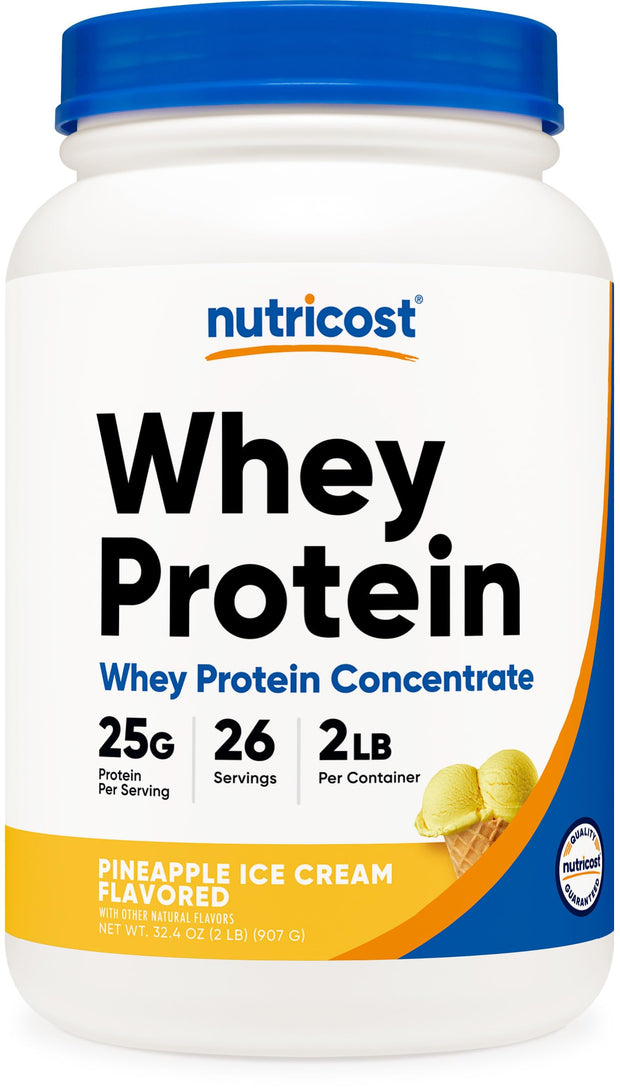 Nutricost Whey Protein Concentrate (Unflavored) 2LBS - Gluten Free & Non-GMO