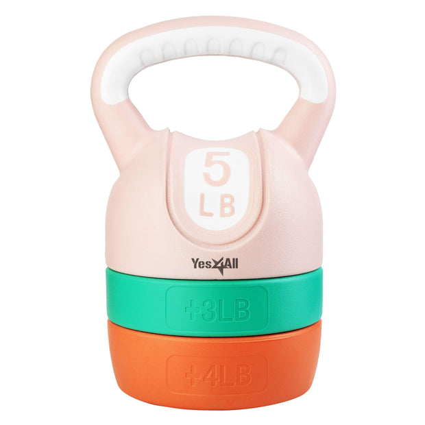Yes4All Kettlebell Sets - Adjustable Kettlebell Set for Strength Training - Kettlebells Adjustable Weight for Versatile Workouts