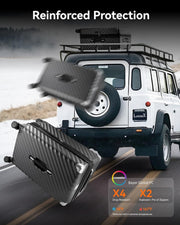 LUGGEX Trunk Luggage, Large Suitcases with Shock-Absorbing Spinner Wheels, Deep Capacity Expandable Hard Shell Suitcase 28 Inch, Charcoal Metallic, 92.2L