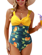 VIMPUNEC Women One Piece Tummy Control Swimsuit High Waisted Bathing Suit Cut Out Swimwear